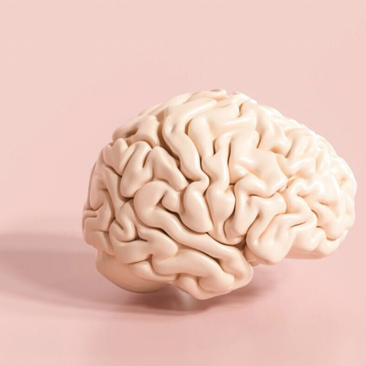 A model of a brain.